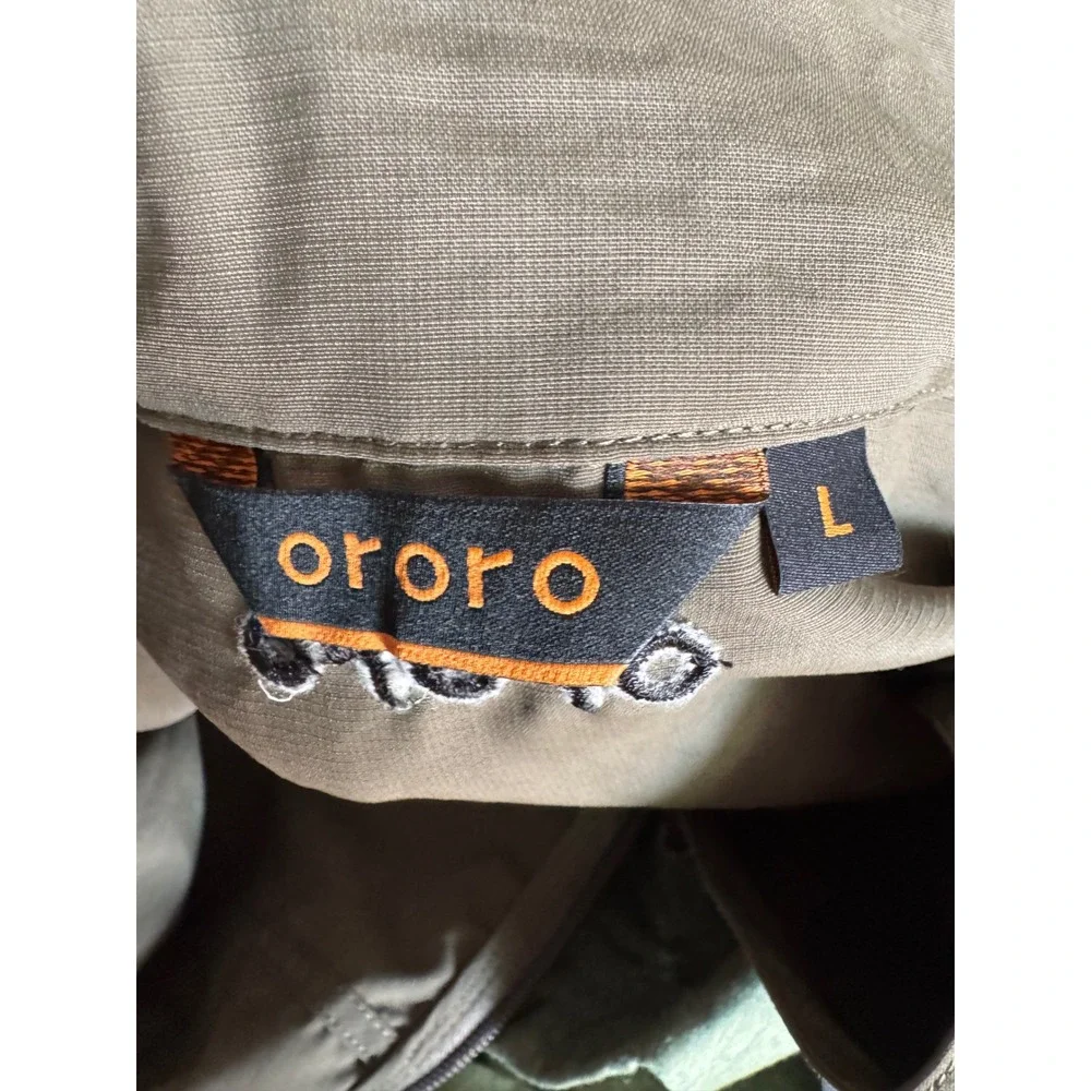 Ororo Zenflow Power Cooling Jacket  Zip Off Sleeves Olive Green Men's Large - Picture 13 of 13